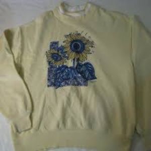 vintage sunflower crewneck